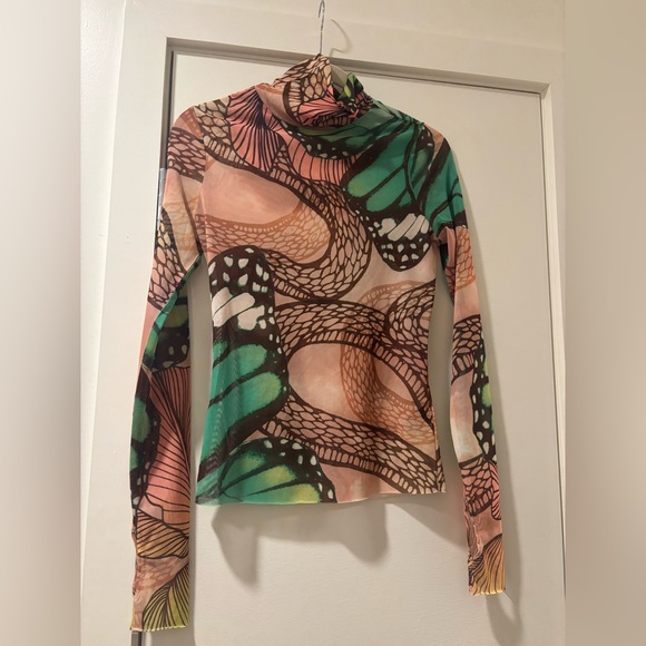 Women's Multicolor Patterned Top - Picture 2 of 2